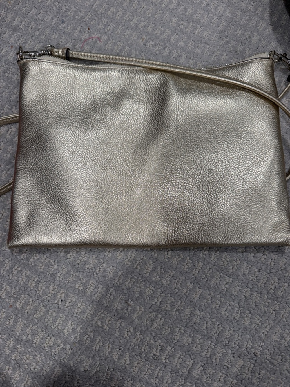 Banana Republic Metallic Crossbody Bag - gold